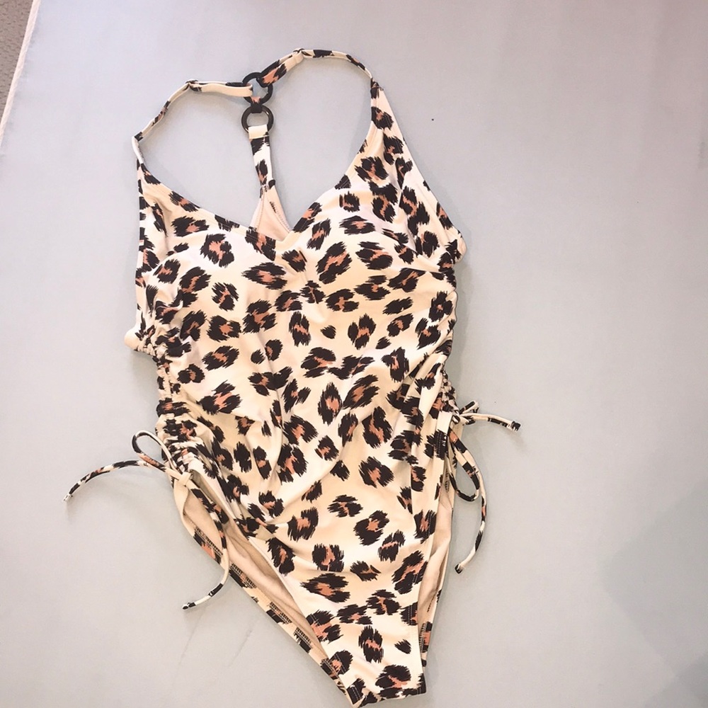 Leopard print one piece